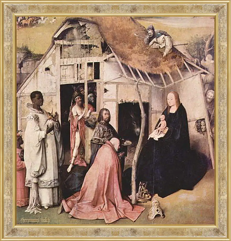 Картина в раме - Epiphanie-Triptychon. Иероним Босх