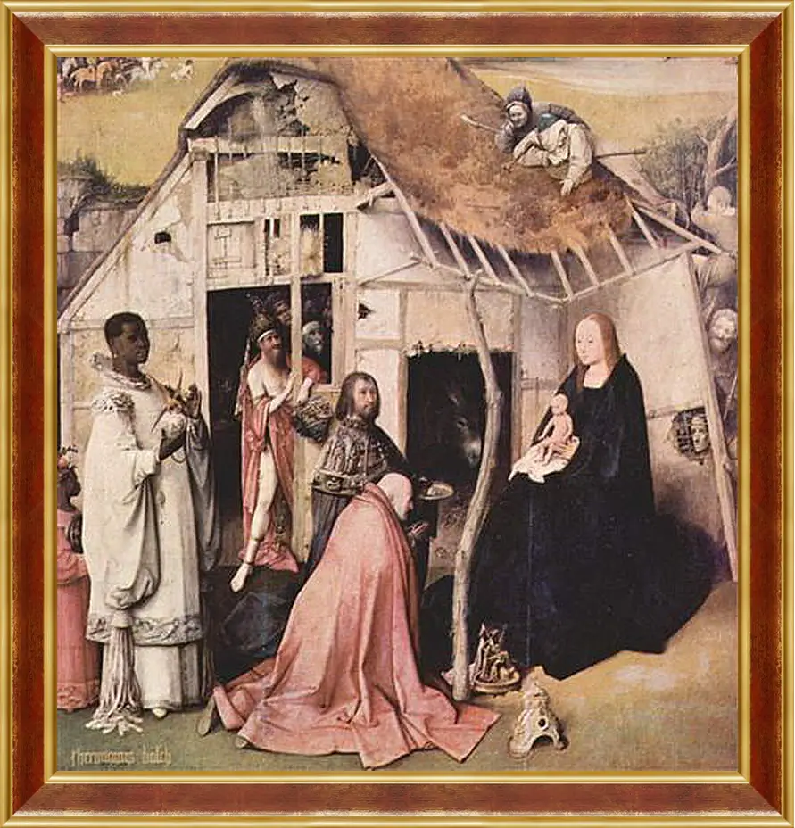 Картина в раме - Epiphanie-Triptychon. Иероним Босх