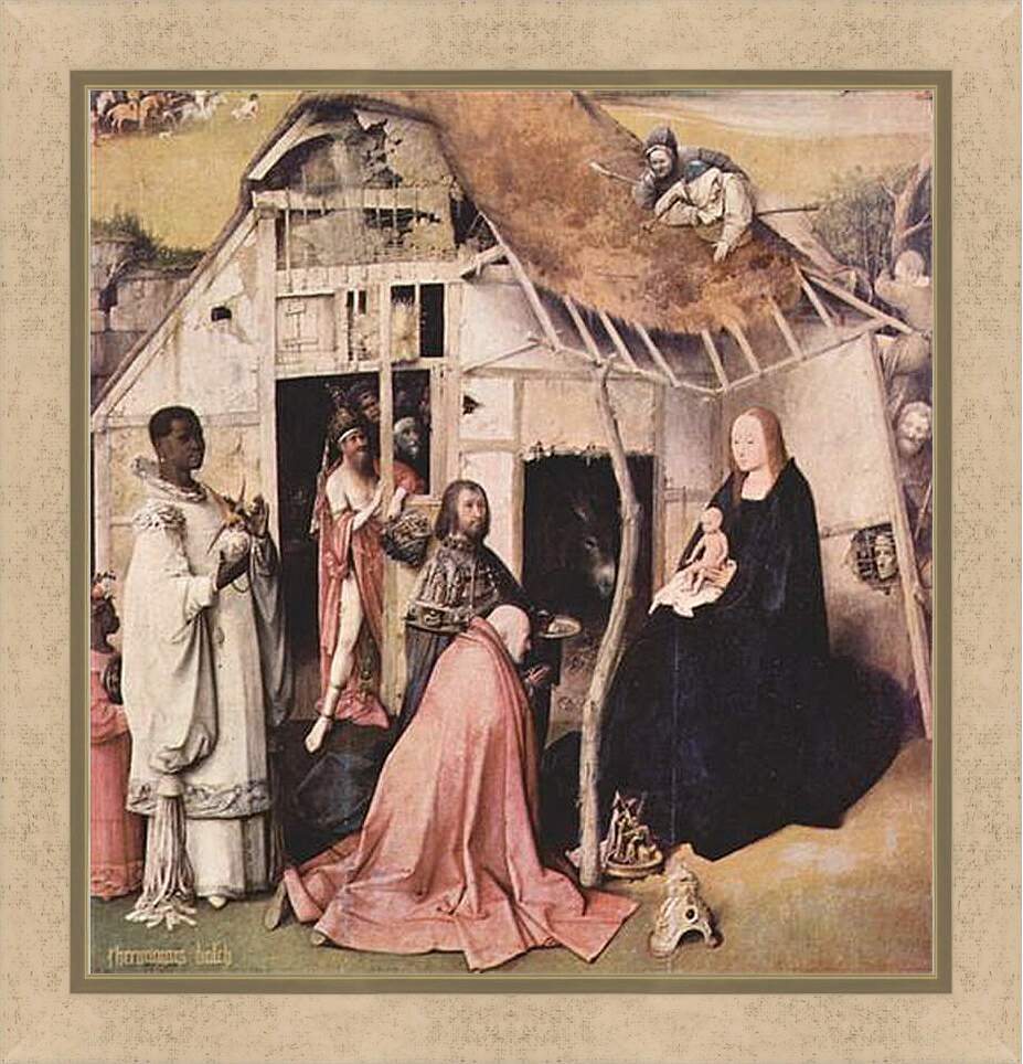 Картина в раме - Epiphanie-Triptychon. Иероним Босх
