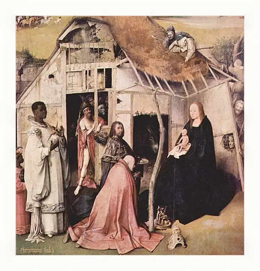 Картина в раме - Epiphanie-Triptychon. Иероним Босх