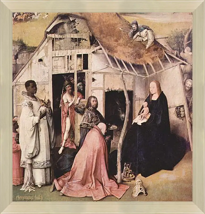 Картина в раме - Epiphanie-Triptychon. Иероним Босх