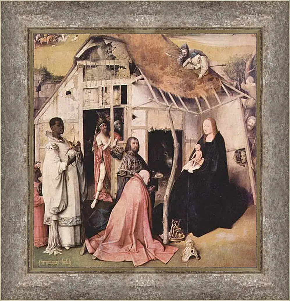 Картина в раме - Epiphanie-Triptychon. Иероним Босх