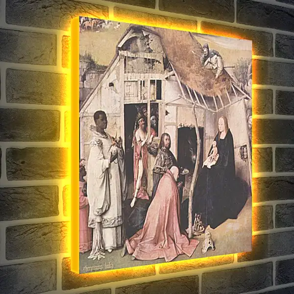 Лайтбокс световая панель - Epiphanie-Triptychon. Иероним Босх