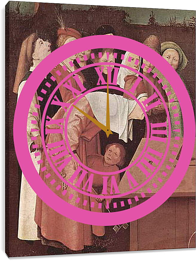Часы картина - Der Zauberkunstler. Иероним Босх
