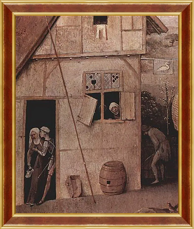 Картина в раме - Der Landstreicher. Иероним Босх
