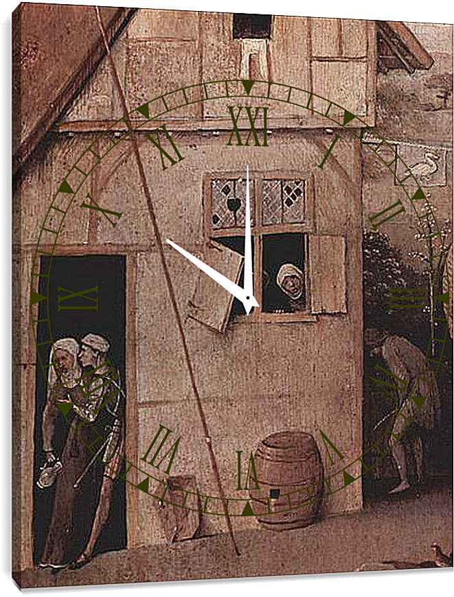 Часы картина - Der Landstreicher. Иероним Босх
