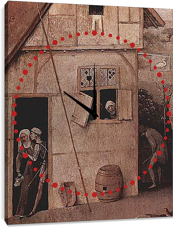 Часы картина - Der Landstreicher. Иероним Босх
