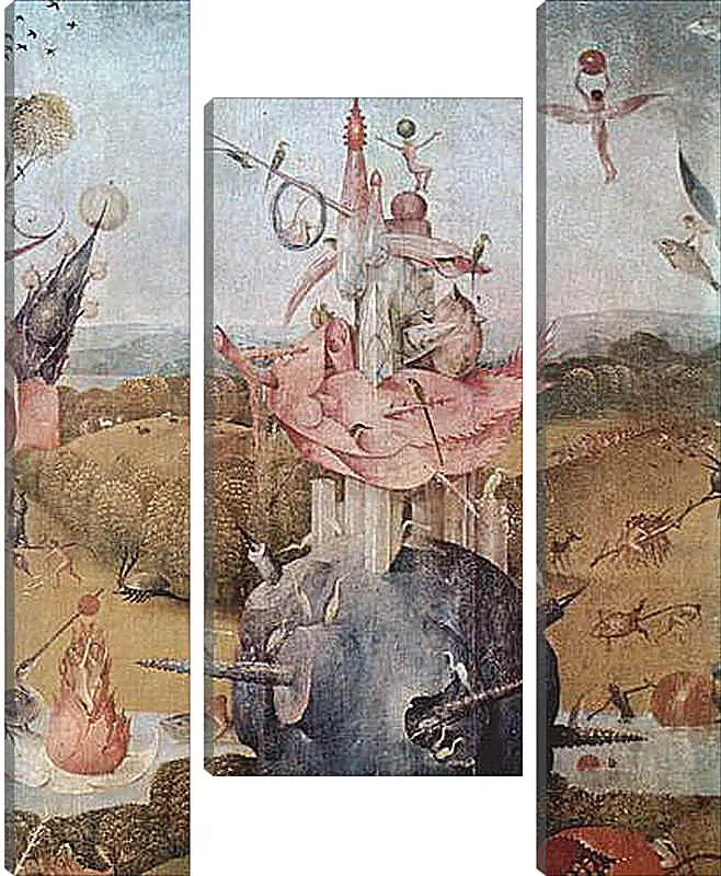 Модульная картина - Der Garten der Luste, Mitteltafel - Der Garten der Luste. Иероним Босх