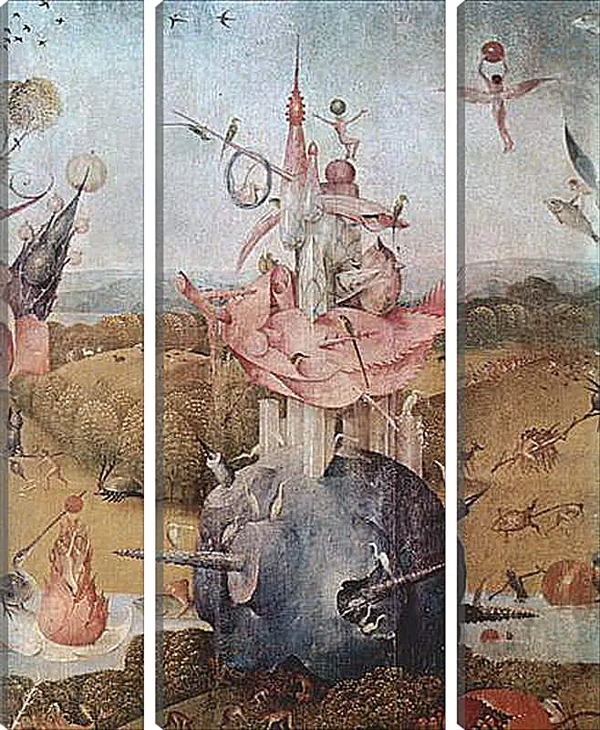 Модульная картина - Der Garten der Luste, Mitteltafel - Der Garten der Luste. Иероним Босх