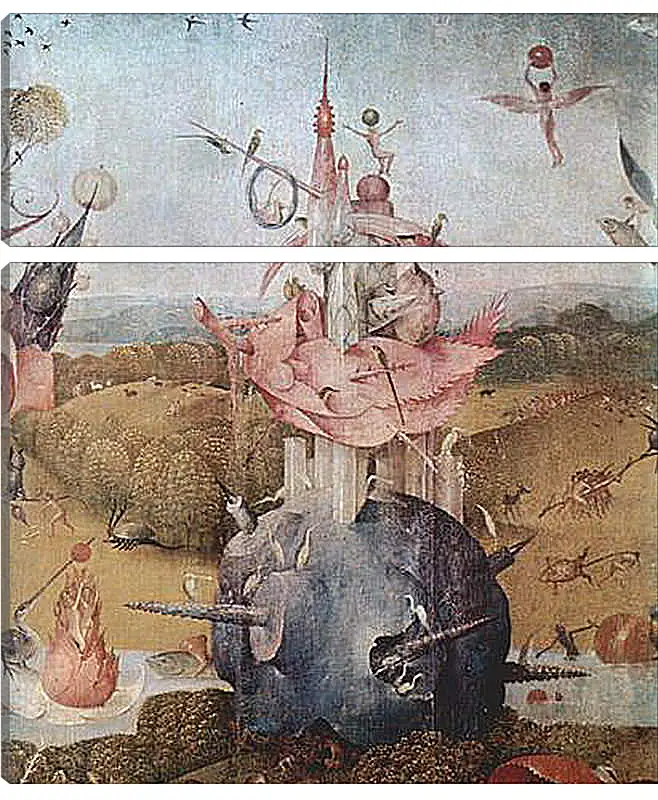 Модульная картина - Der Garten der Luste, Mitteltafel - Der Garten der Luste. Иероним Босх