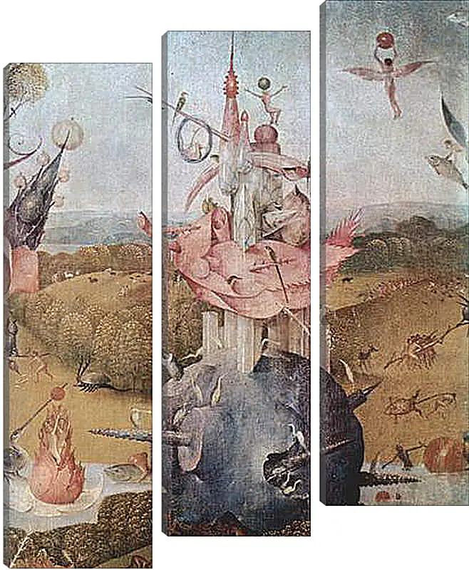 Модульная картина - Der Garten der Luste, Mitteltafel - Der Garten der Luste. Иероним Босх
