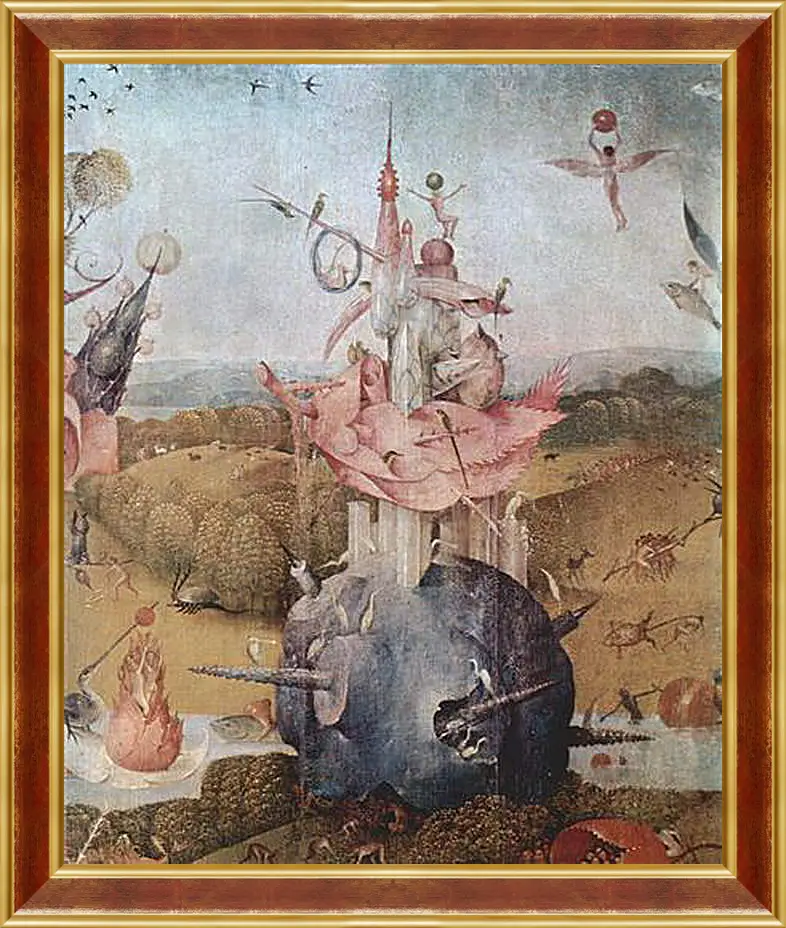Картина в раме - Der Garten der Luste, Mitteltafel - Der Garten der Luste. Иероним Босх
