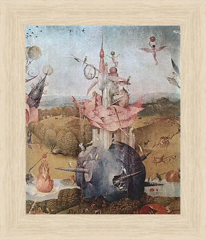 Картина в раме - Der Garten der Luste, Mitteltafel - Der Garten der Luste. Иероним Босх