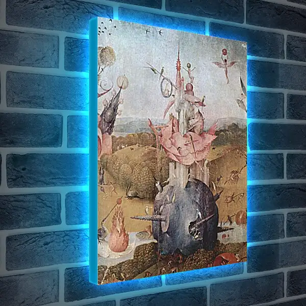 Лайтбокс световая панель - Der Garten der Luste, Mitteltafel - Der Garten der Luste. Иероним Босх