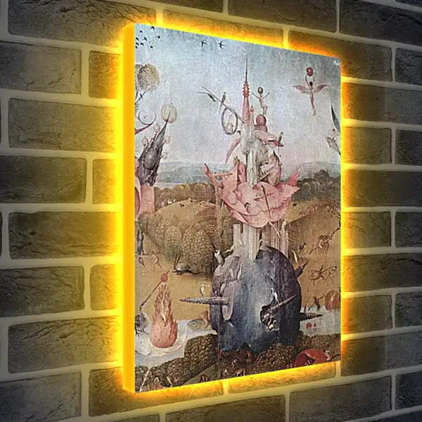 Лайтбокс световая панель - Der Garten der Luste, Mitteltafel - Der Garten der Luste. Иероним Босх
