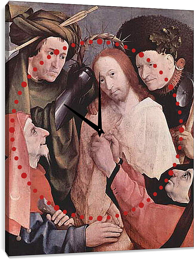 Часы картина - Christ crowned with Thorns. Иероним Босх
