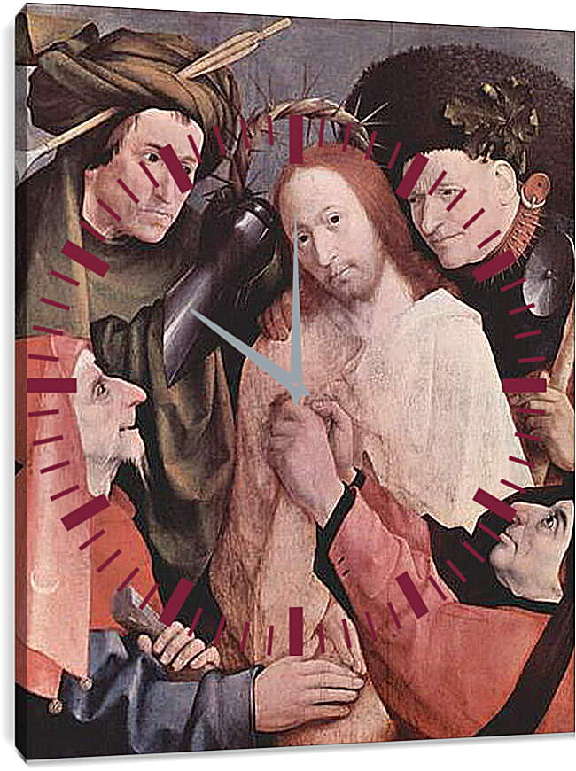 Часы картина - Christ crowned with Thorns. Иероним Босх

