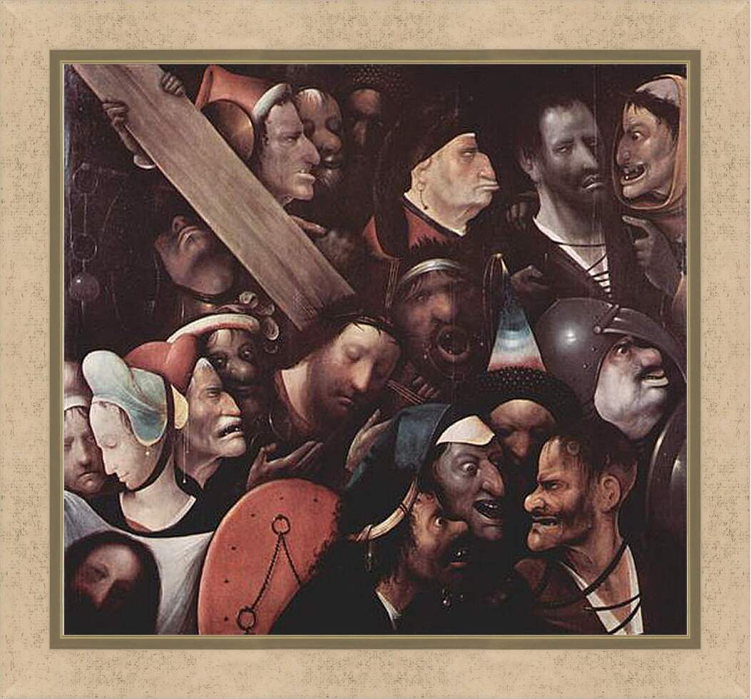 Картина в раме - Christ Carrying the Cross. Иероним Босх
