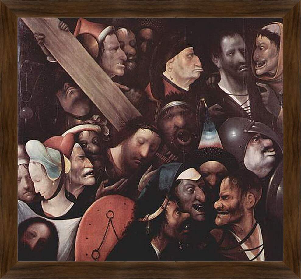 Картина в раме - Christ Carrying the Cross. Иероним Босх
