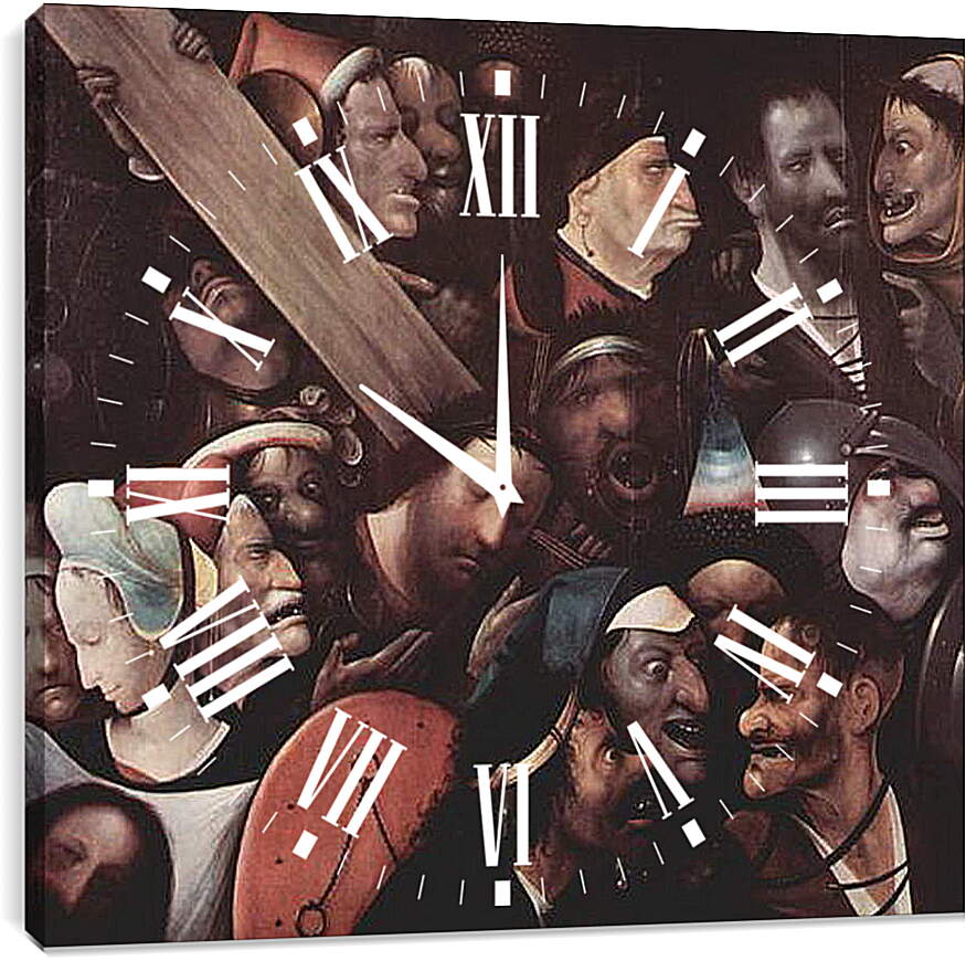 Часы картина - Christ Carrying the Cross. Иероним Босх
