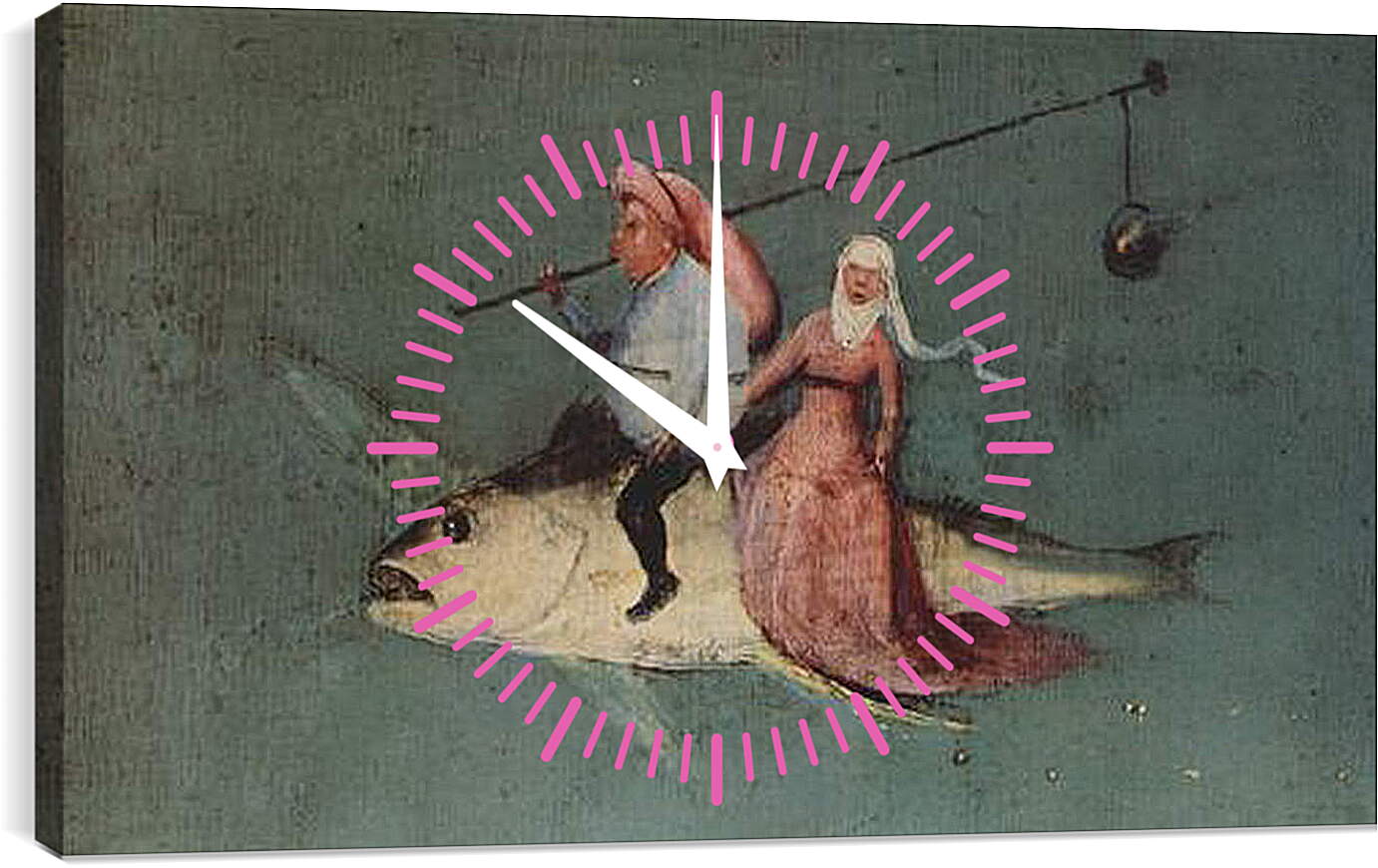 Часы картина - Antoniusaltar, Triptychon, Mitteltafel - Versuchung des Hl. Antonius. Иероним Босх
