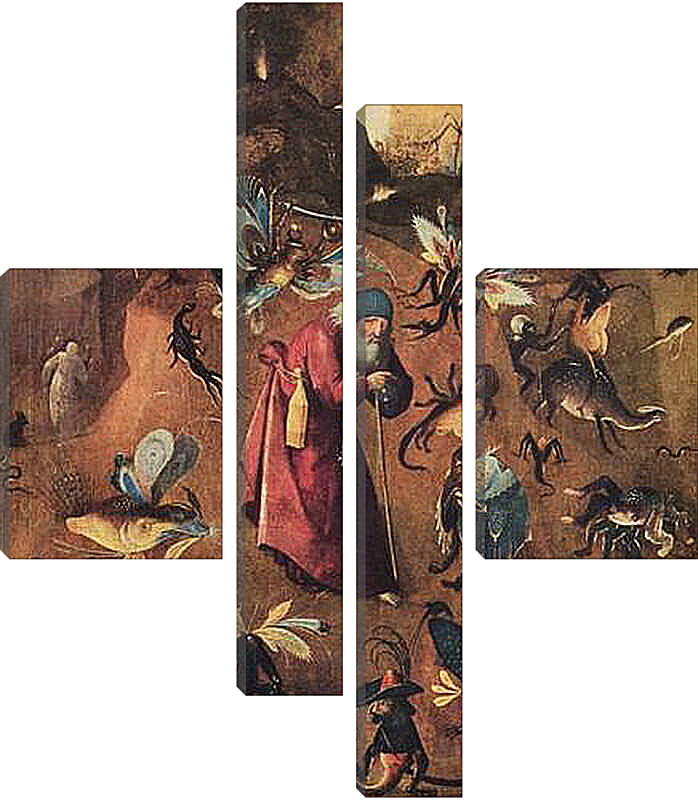 Модульная картина - Versuchung des Hl. Antonius. Иероним Босх
