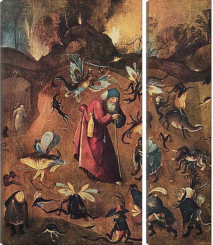 Модульная картина - Versuchung des Hl. Antonius. Иероним Босх
