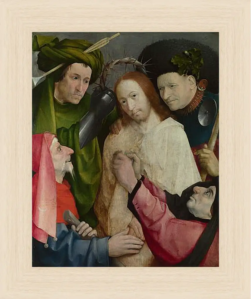 Картина в раме - Christ Mocked (The Crowning with Thorns). Иероним Босх