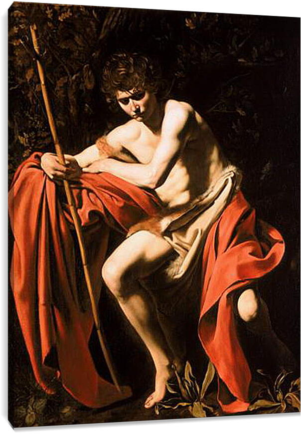 Постер и плакат - Иоанн Креститель. Микеланджело Караваджо

