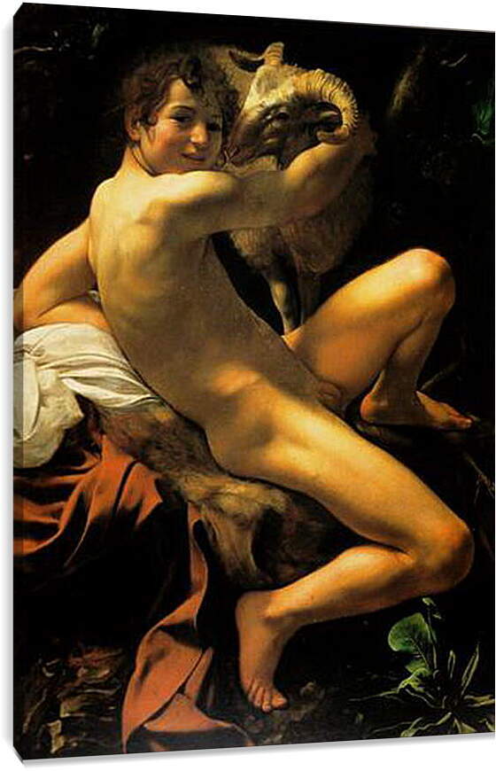 Постер и плакат - Иоанн Креститель. Микеланджело Караваджо
