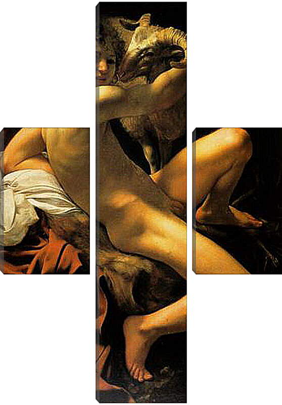 Модульная картина - Иоанн Креститель. Микеланджело Караваджо
