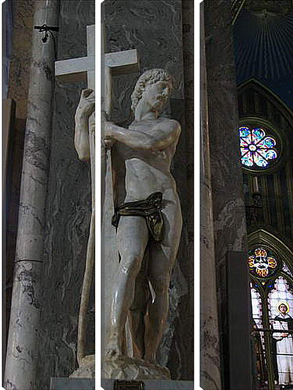 Модульная картина - Христос, несущий крест. Микеланджело Караваджо
