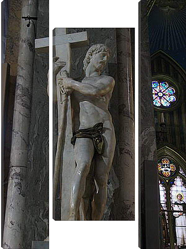Модульная картина - Христос, несущий крест. Микеланджело Караваджо
