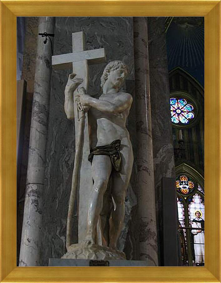 Картина в раме - Христос, несущий крест. Микеланджело Караваджо
