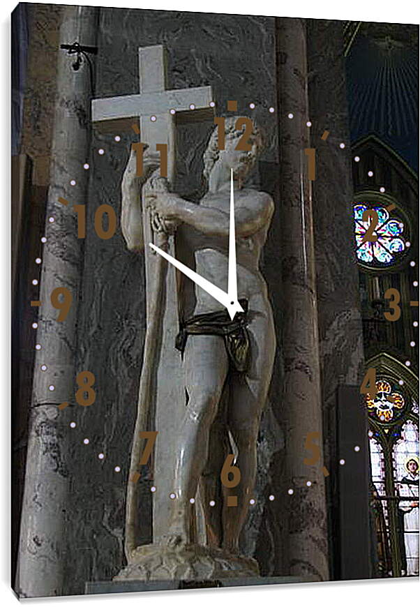 Часы картина - Христос, несущий крест. Микеланджело Караваджо
