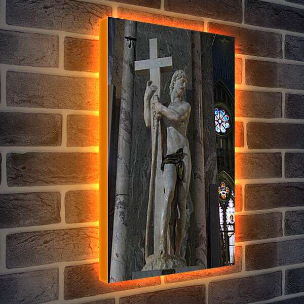 Лайтбокс световая панель - Христос, несущий крест. Микеланджело Караваджо
