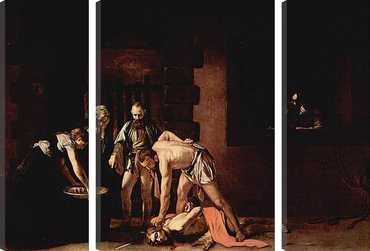 Модульная картина - Усекновения главы Иоанна Предтечи. Микеланджело Караваджо
