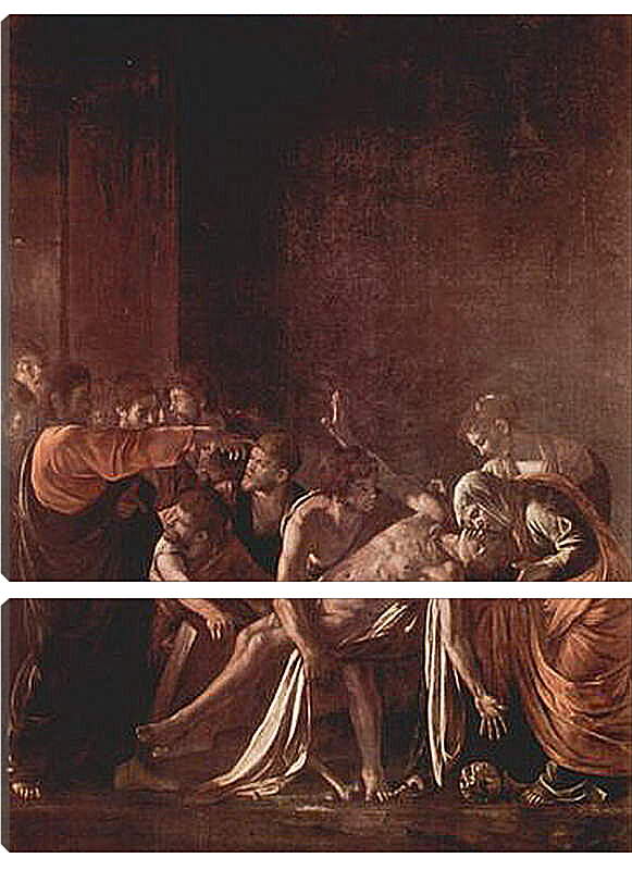 Модульная картина - Воскрешение Лазаря. Микеланджело Караваджо
