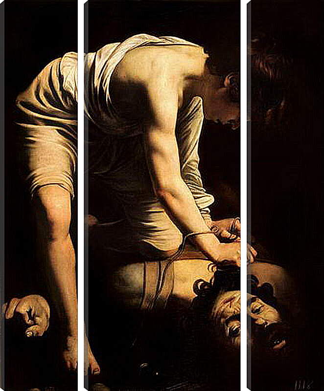 Модульная картина - Давид и Голиаф. Микеланджело Караваджо

