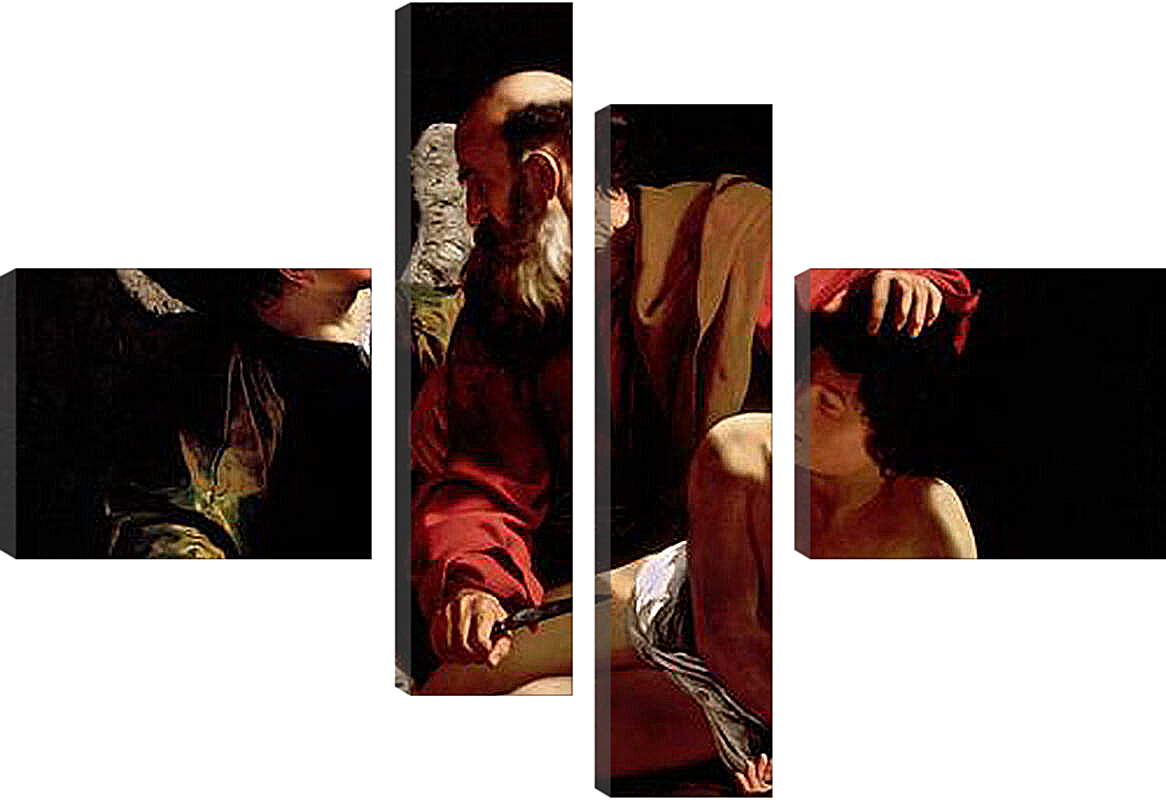 Модульная картина - Sacrifice of Isaac. Микеланджело Караваджо
