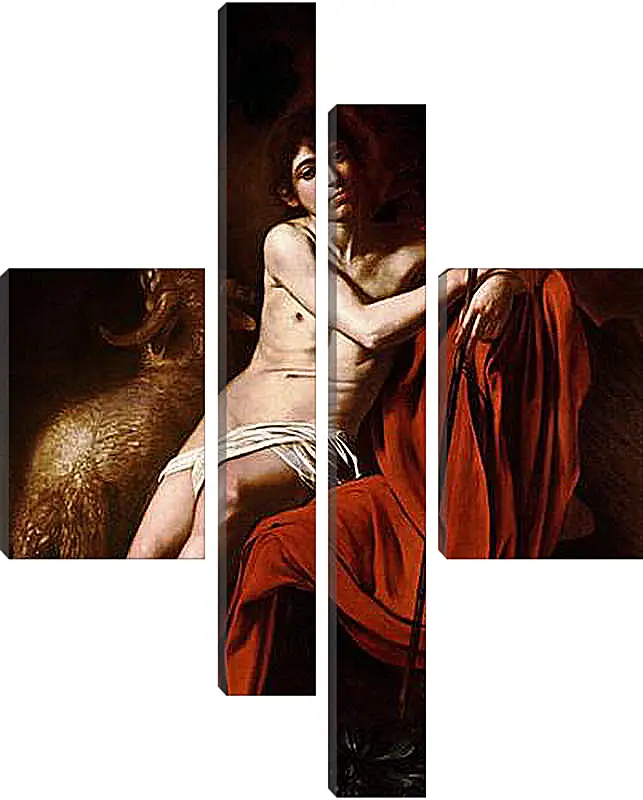 Модульная картина - John the Baptist. Микеланджело Караваджо