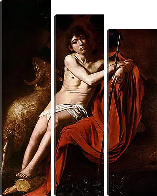 Модульная картина - John the Baptist. Микеланджело Караваджо