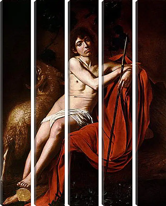 Модульная картина - John the Baptist. Микеланджело Караваджо