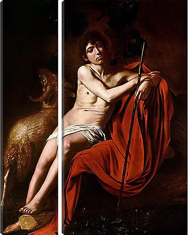 Модульная картина - John the Baptist. Микеланджело Караваджо