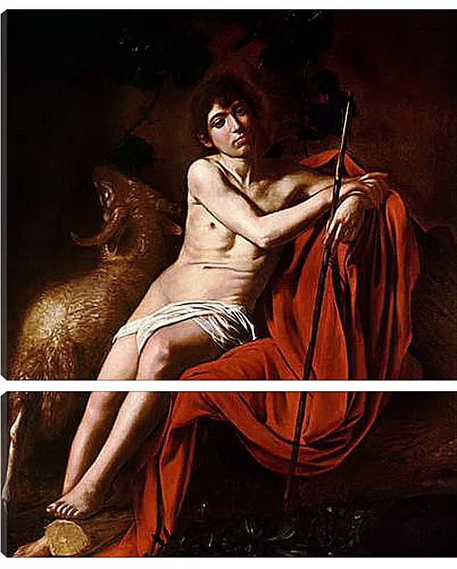 Модульная картина - John the Baptist. Микеланджело Караваджо