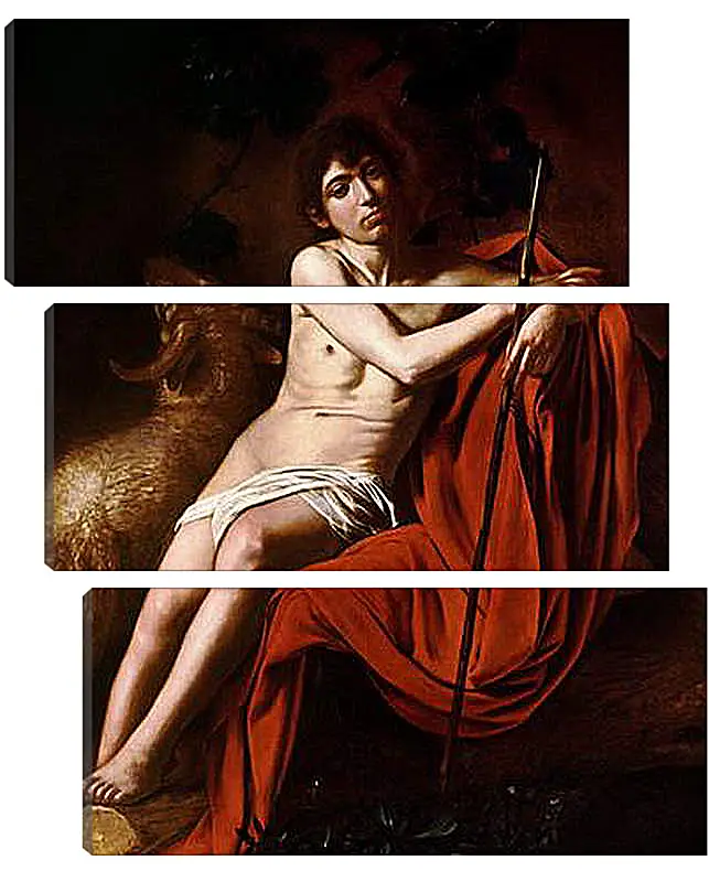 Модульная картина - John the Baptist. Микеланджело Караваджо