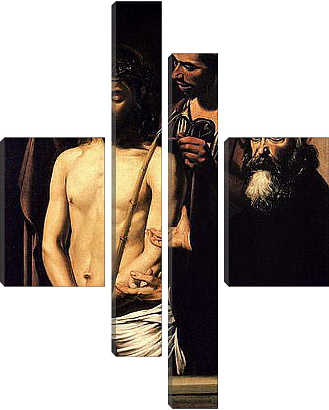 Модульная картина - Ecce Homo. Микеланджело Караваджо

