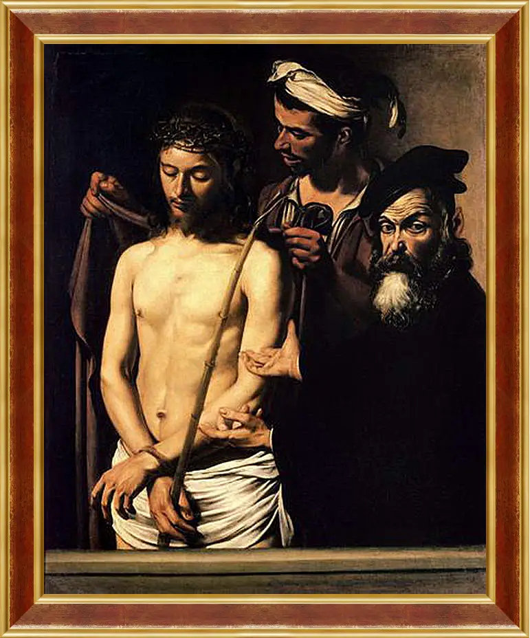 Картина в раме - Ecce Homo. Микеланджело Караваджо