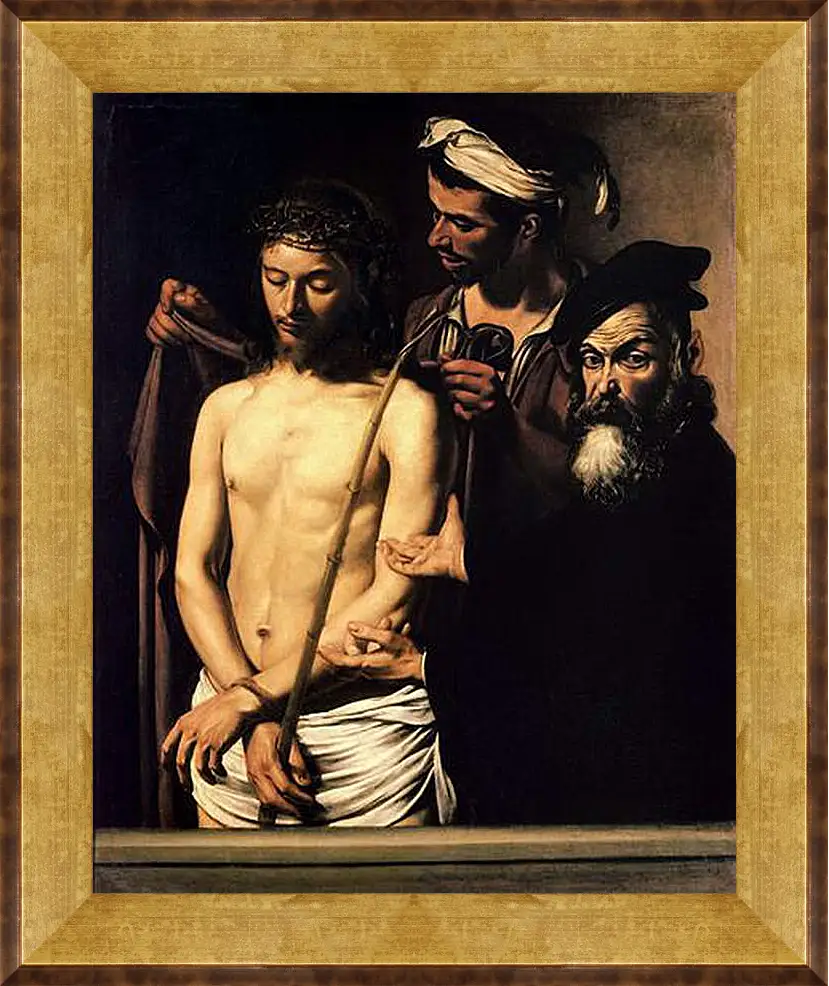 Картина в раме - Ecce Homo. Микеланджело Караваджо
