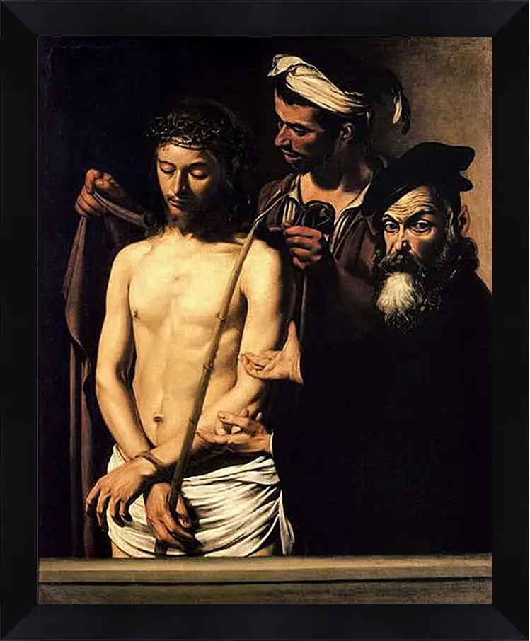 Картина в раме - Ecce Homo. Микеланджело Караваджо